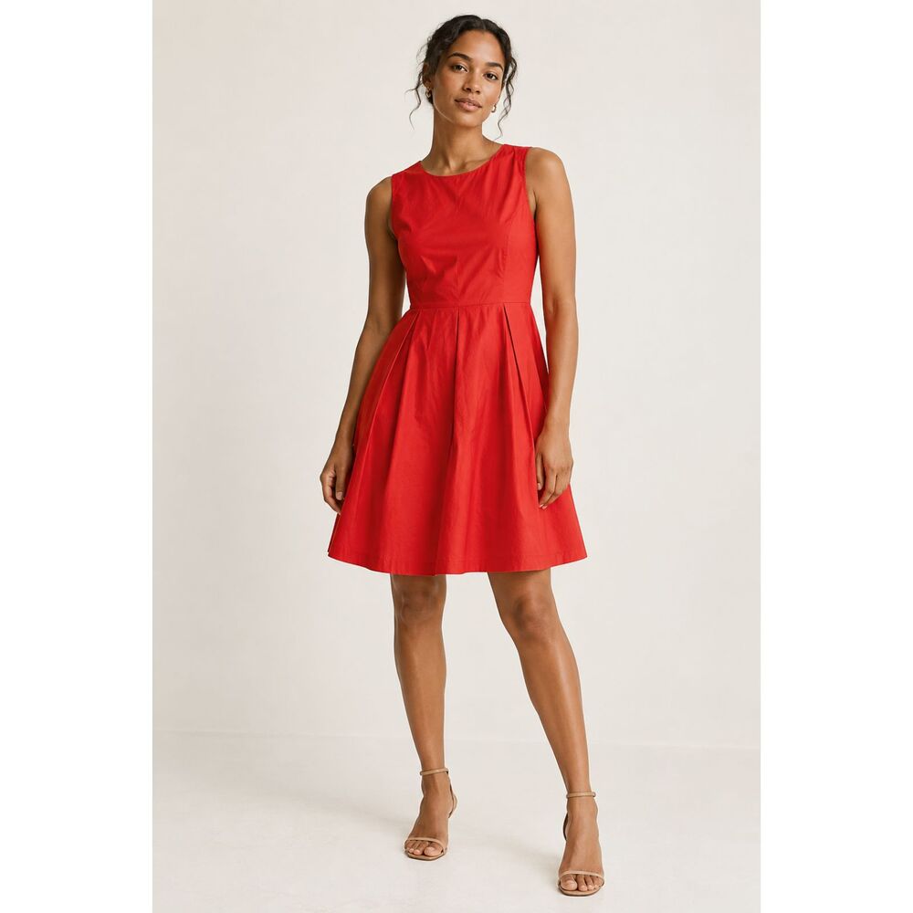 Gap Red Fit & Flare Dress